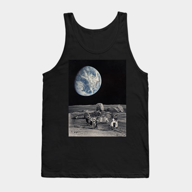 Dancing In The Moonlight - Space Aesthetic, Retro Futurism, Sci Fi Tank Top by jessgaspar